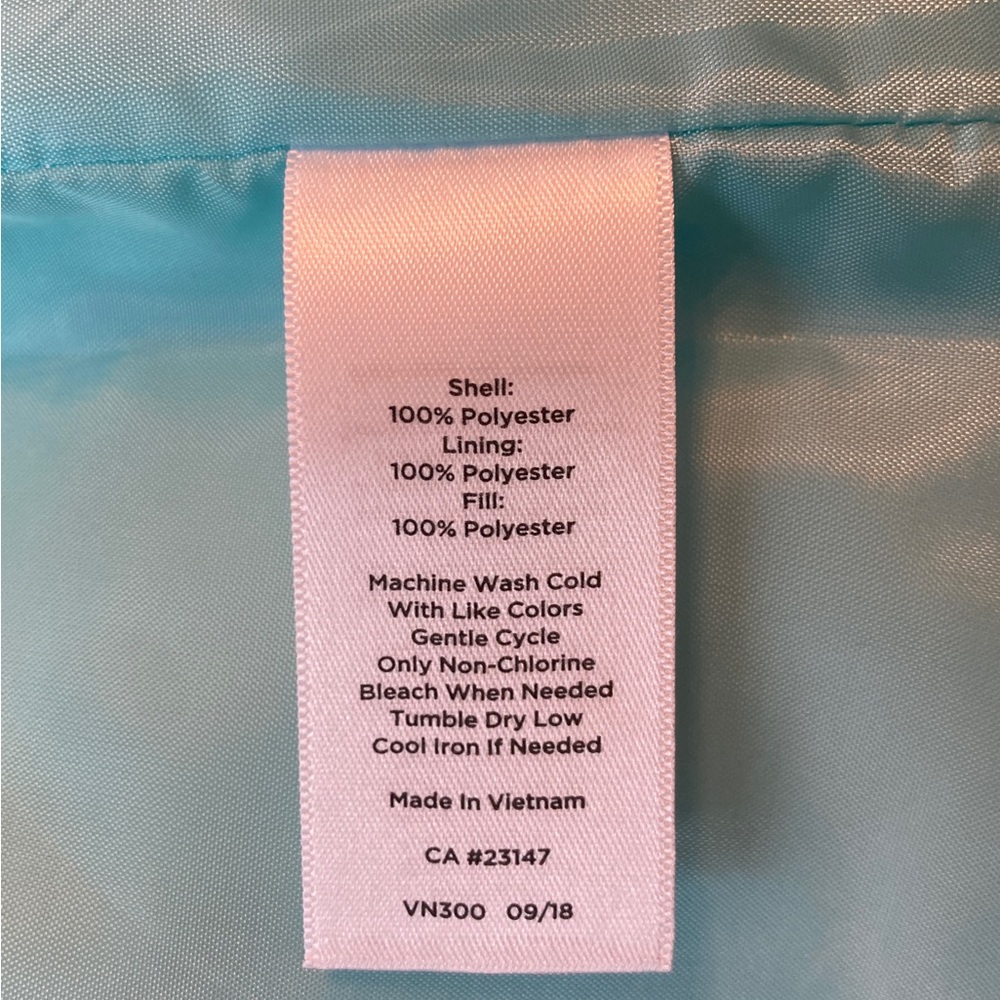 ☘️Talbots Quilted Lightweight Baby Blue Vest - Picture 3 of 4
